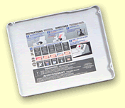 graphics applied to washing machine lid